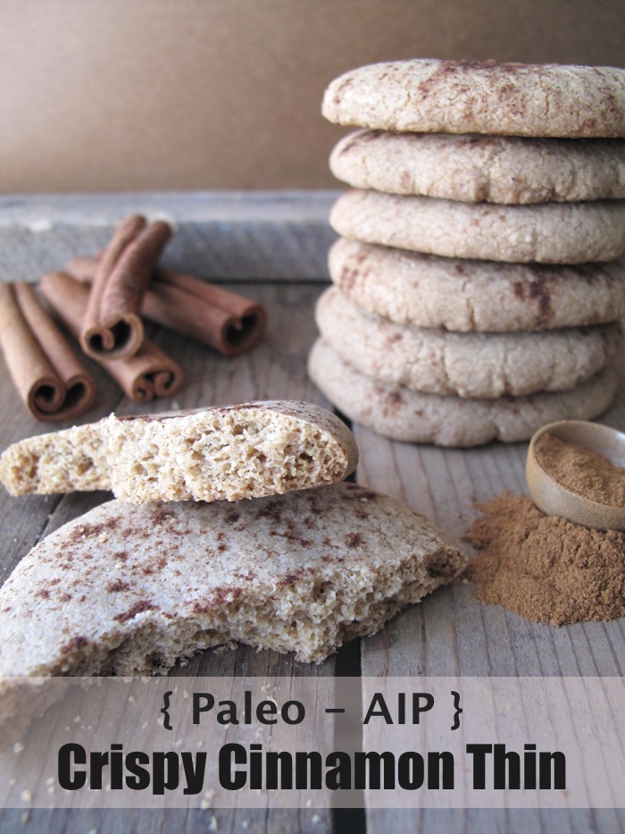 AIP / Paleo Crispy Cinnamon Thin Cookies