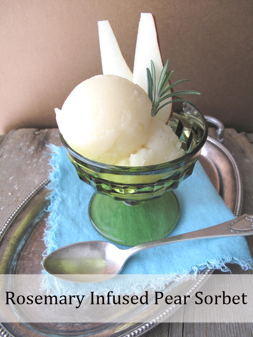 AIP / Rosemary pear sorbet recipe