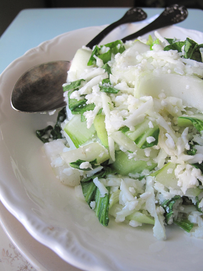 AIP / Cauliflower rice with bok choy