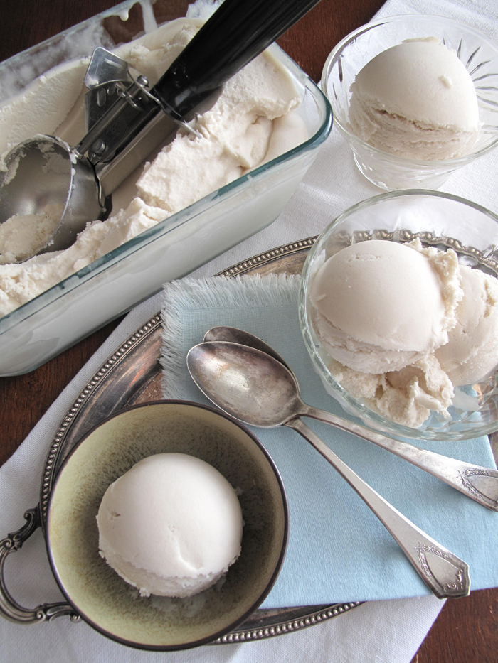 AIP / 3 ingredients paleo vanilla ice-cream