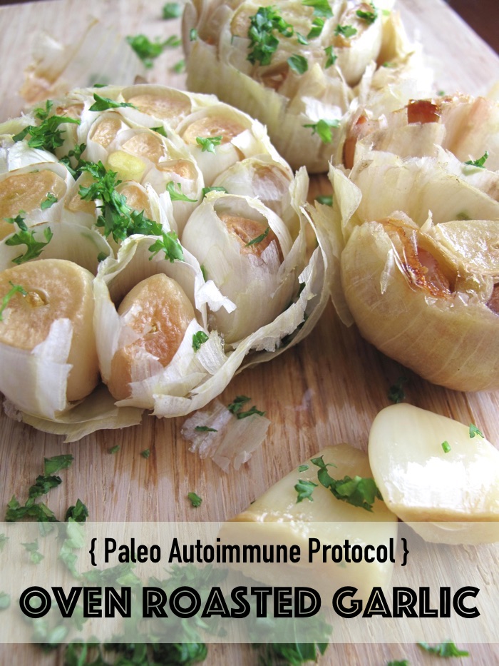 AIP / Oven Roasted Garlic with Olive Oil - French Paleo Recipe