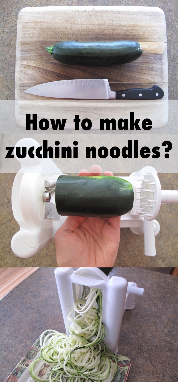 How to Make Zoodles or Zucchini Noodles with a Vegetable Spiralizer?