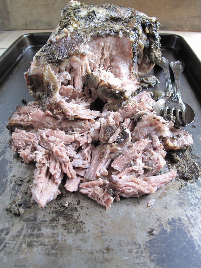 AIP / Paleo Sage Pulled Pork - Slow Cooker Recipe [ A Squirrel in the Kitchen ]