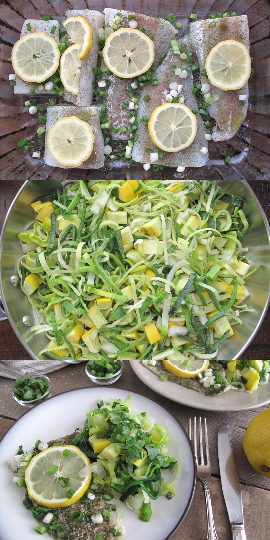 AIP / Paleo Oven Baked Cod Fish with Spring Vegetables