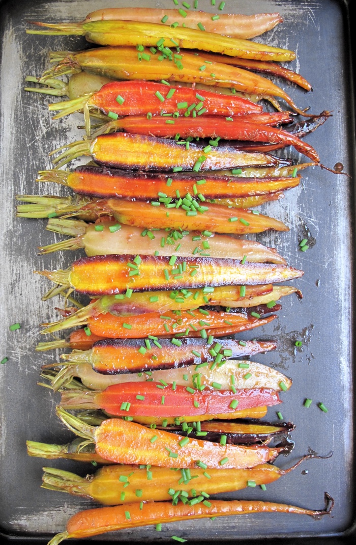 AIP / Paleo Oven Roasted Carrots with Orange Glaze - A Squirrel in the Kitchen