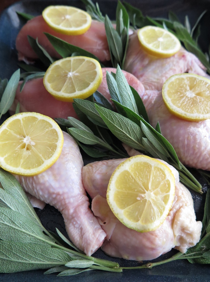 Oven Roasted Chicken with Sage and Lemon (AIP, Paleo) - A Squirrel in the Kitchen