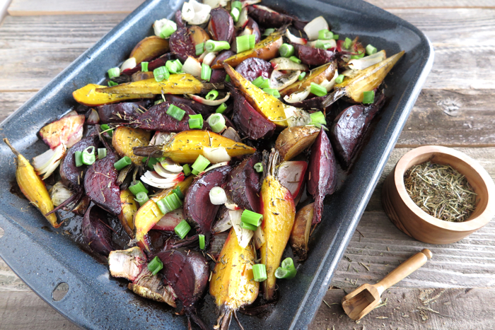 Roasted Beets with Herbes de provence - A Squirrel in the Kitchen