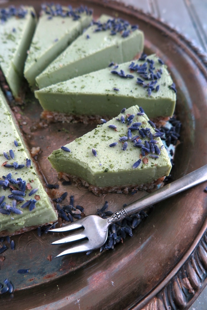 No Bake Matcha Green Tea Cheesecake [Dairy Free-Gluten Free-Paleo-AIP]