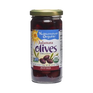 Mediterranean organic pitted kalamata olives