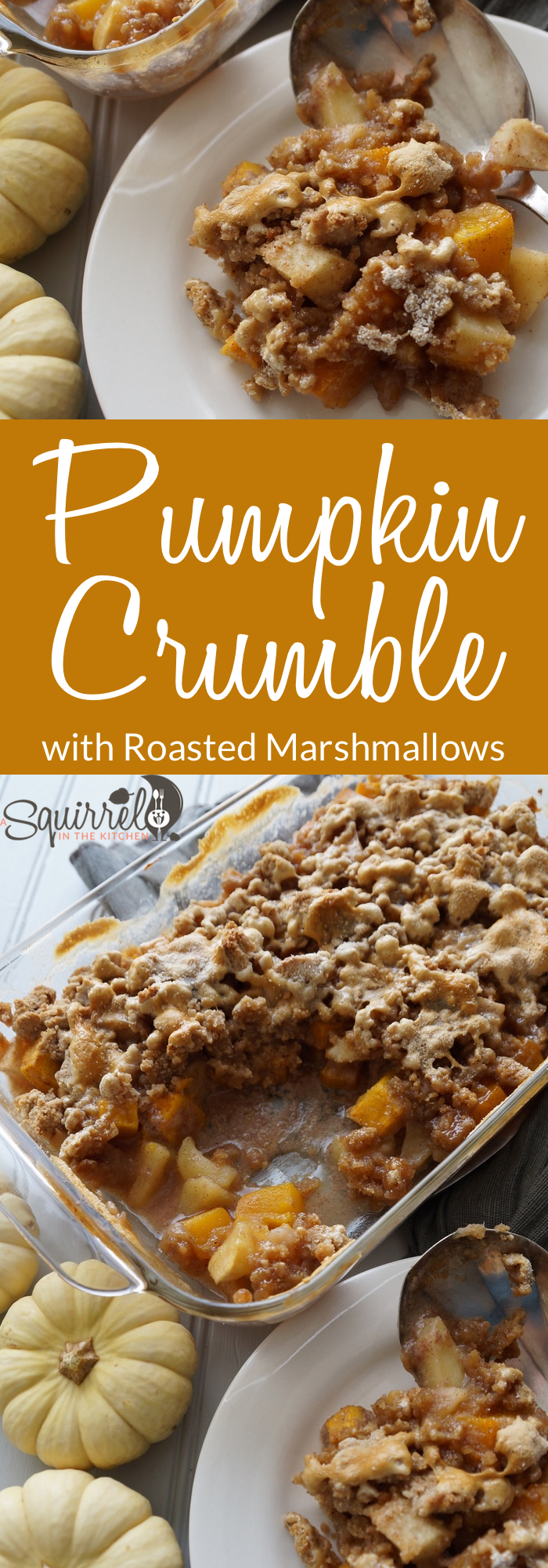 Pumpkin Crumble with Roasted Marshmallows [ AIP - Paleo ]