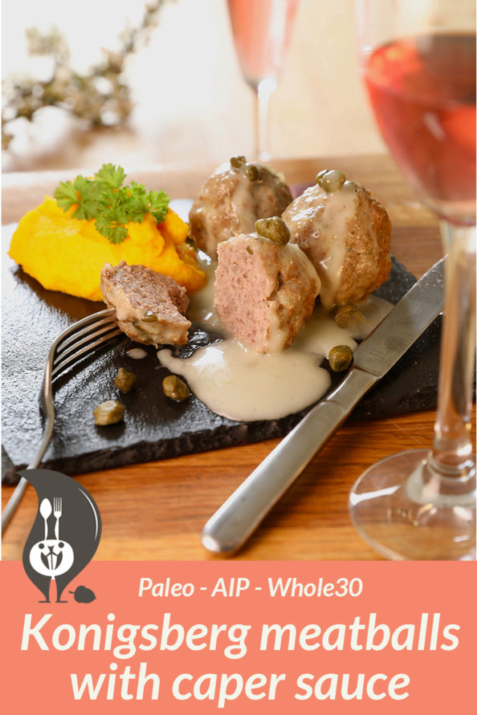 Konigsberg Meatballs with Caper Sauce (AIP, Paleo)