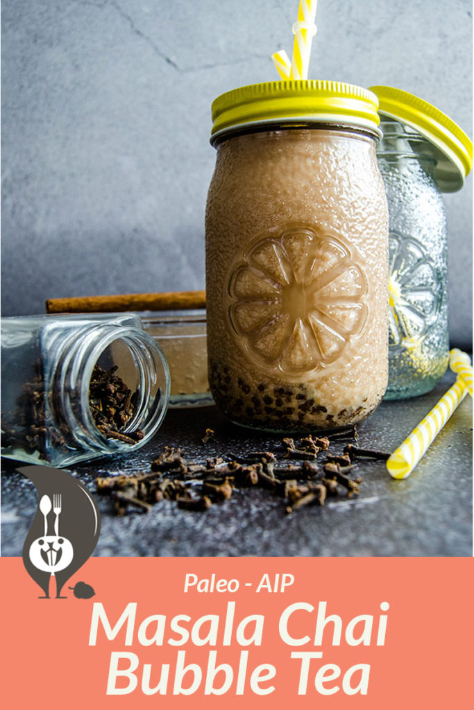 AIP Masala Chai Mini Bubble Tea (Paleo, Dairy-Free)